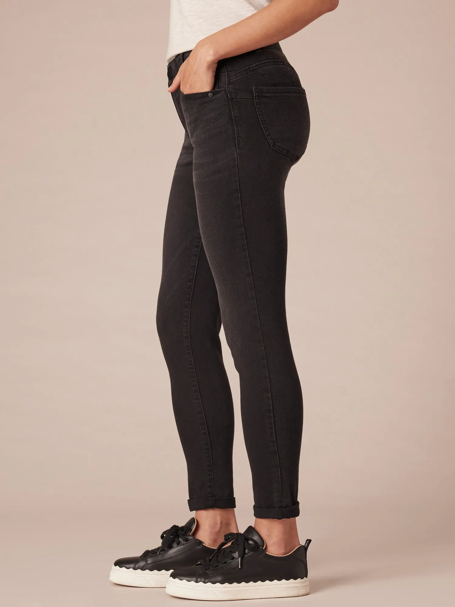 "Ab"solution® Black Ankle Skimmer