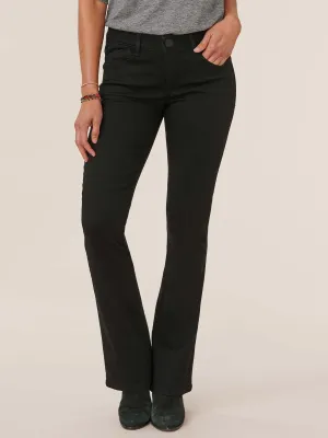 "Ab"solution® Black Denim Petite Itty Bitty Bootcut Jeans