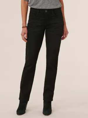 "Ab"solution® Booty Lift Straight Leg Black Jeans