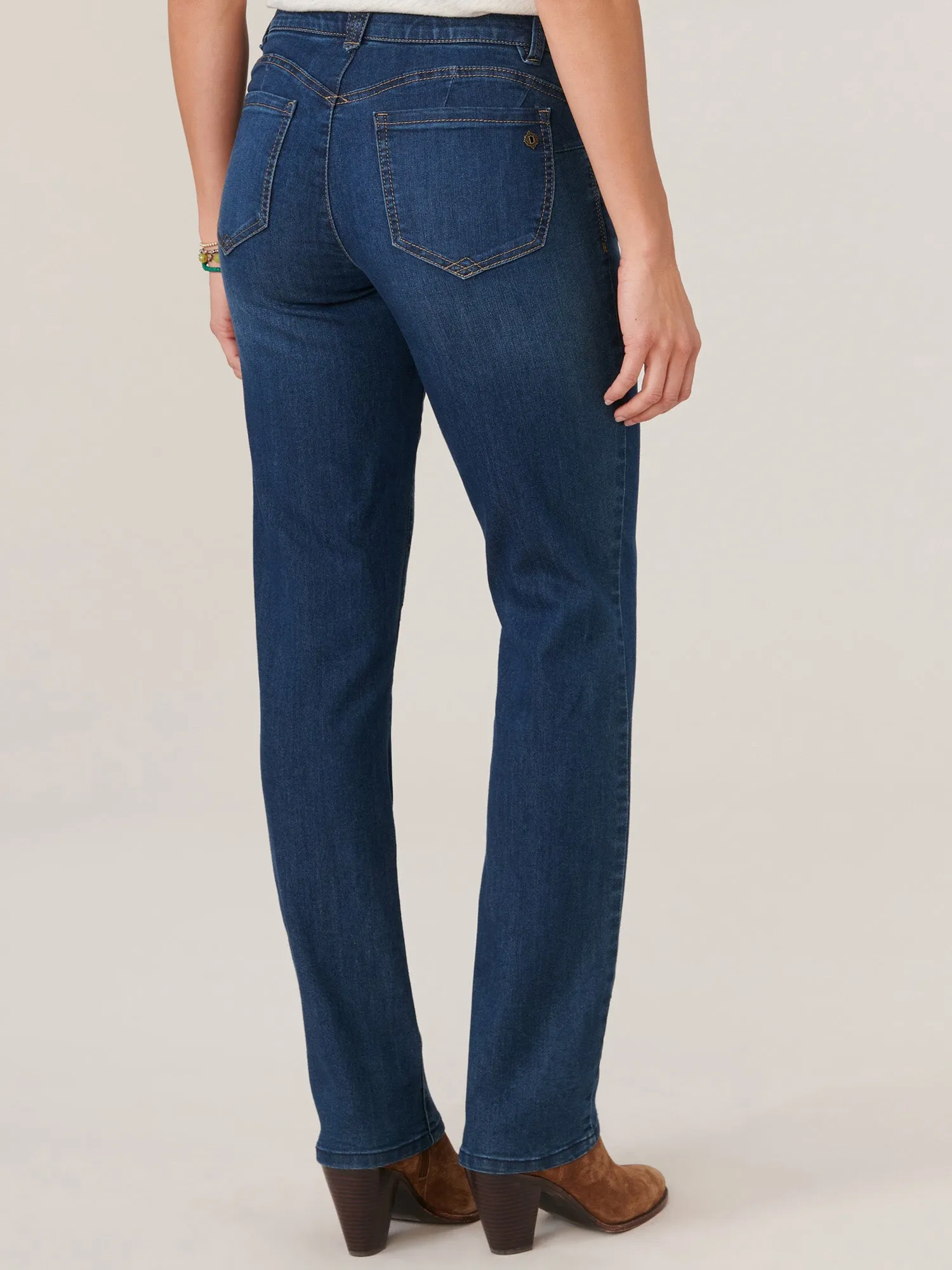 "Ab"solution® Booty Lift Straight Leg Indigo Jeans