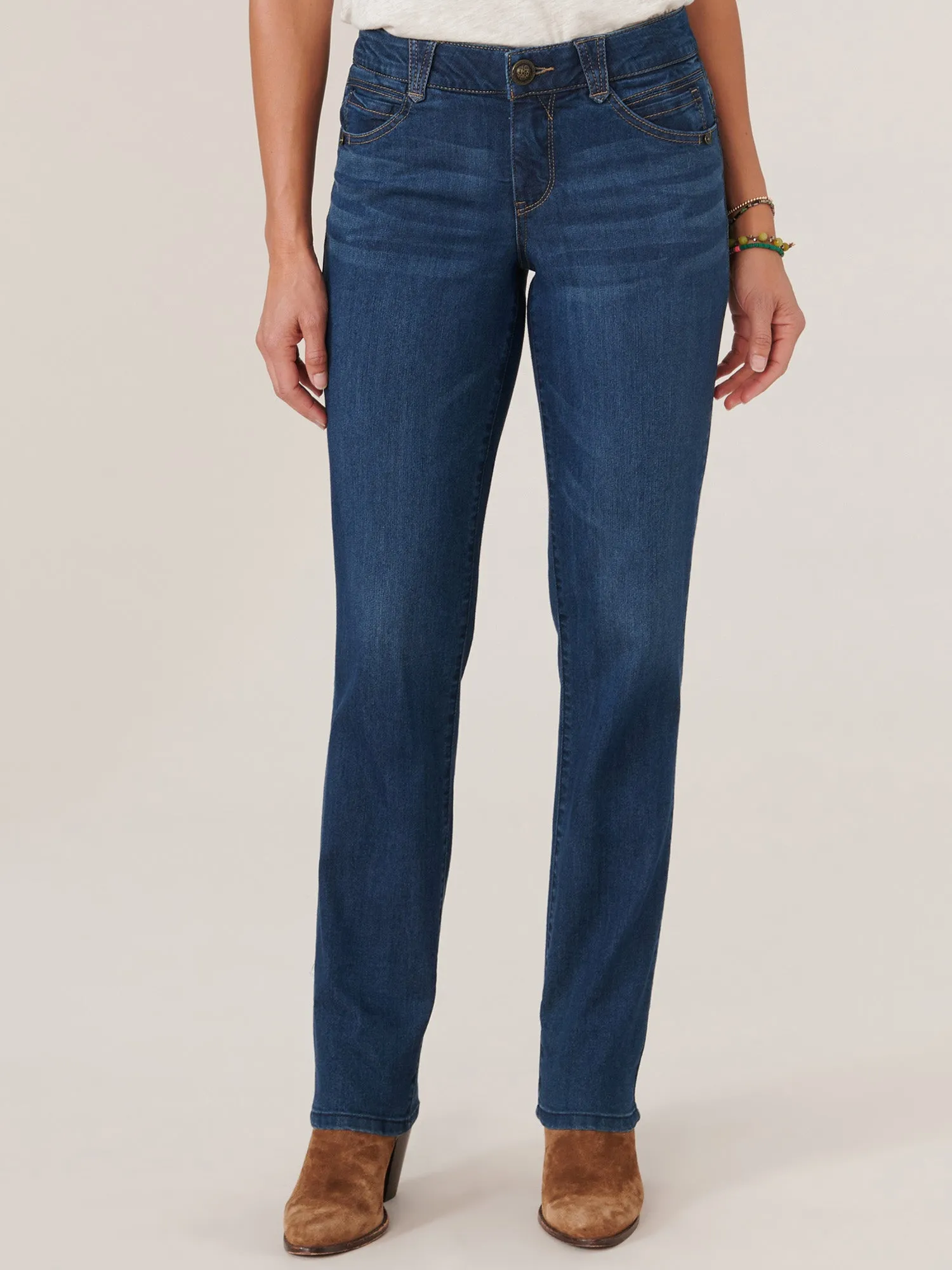 "Ab"solution® Booty Lift Straight Leg Indigo Jeans