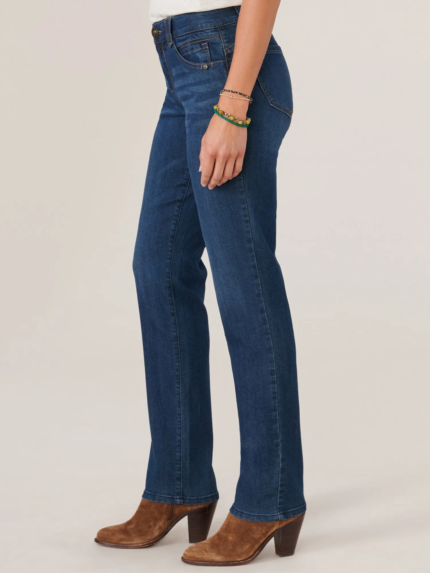 "Ab"solution® Booty Lift Straight Leg Indigo Jeans