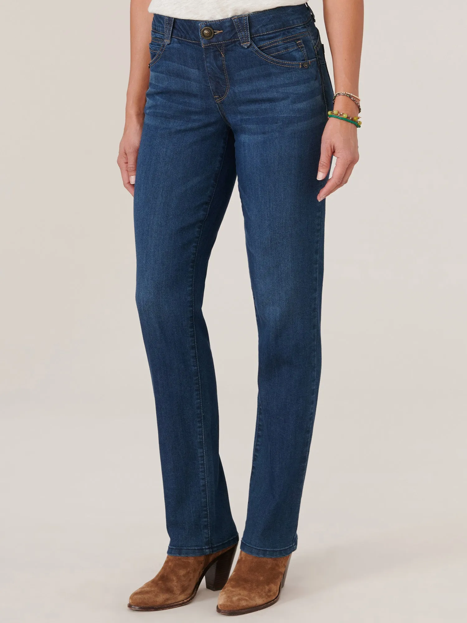 "Ab"solution® Booty Lift Straight Leg Indigo Jeans
