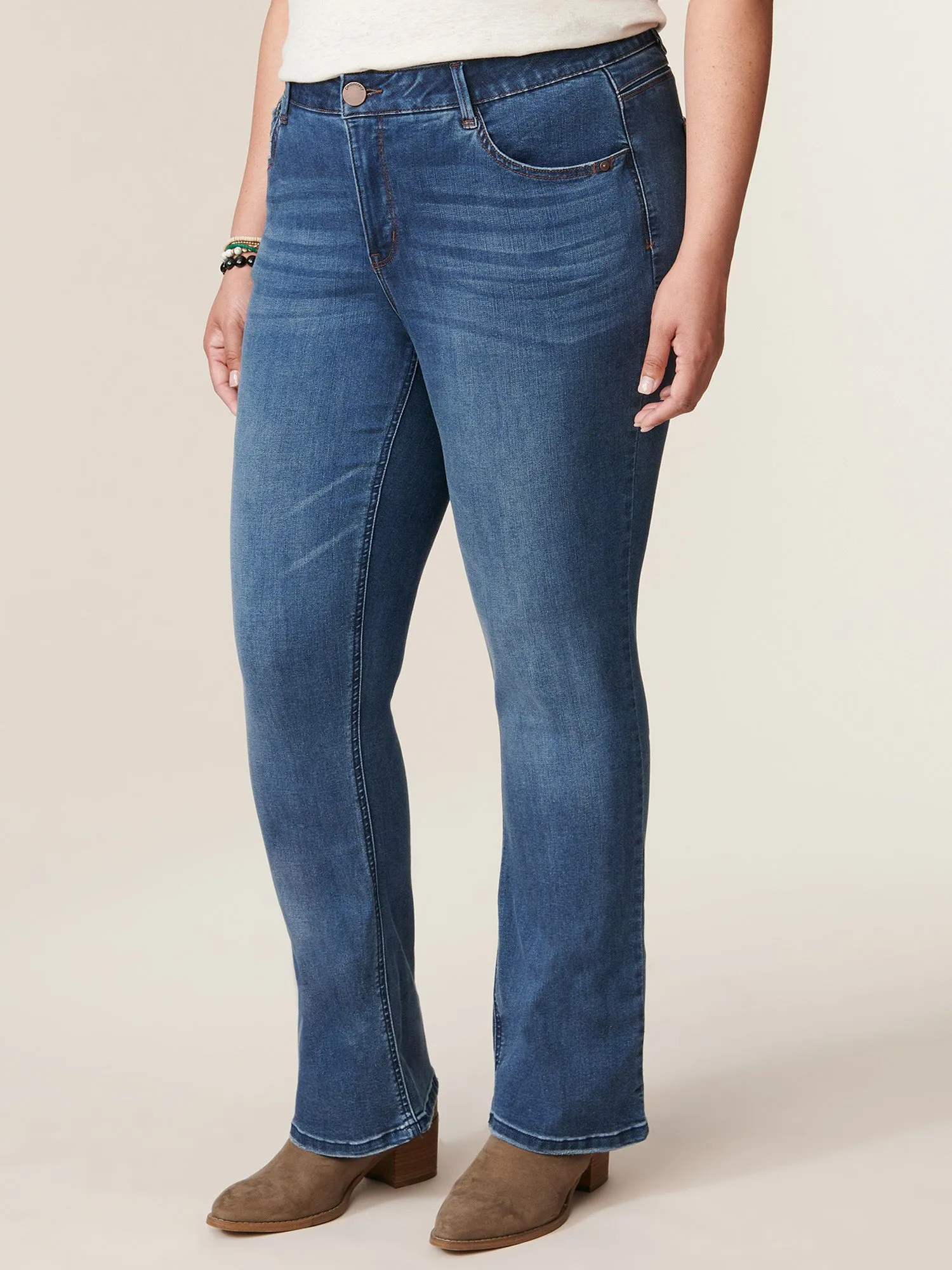 "Ab"solution® High Rise Artisanal Plus Itty Bitty Boot Jean