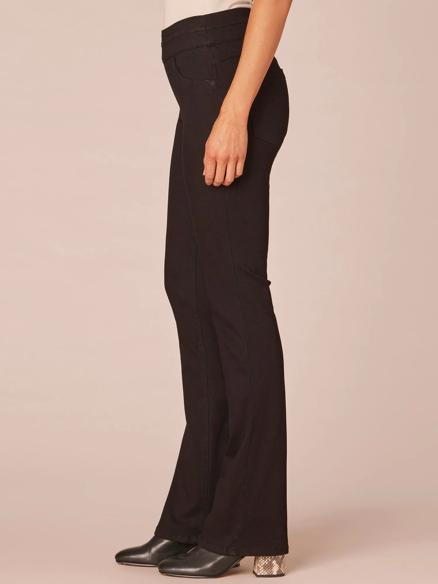 "Ab"solution High Rise Itty Bitty Boot Glider Jeans
