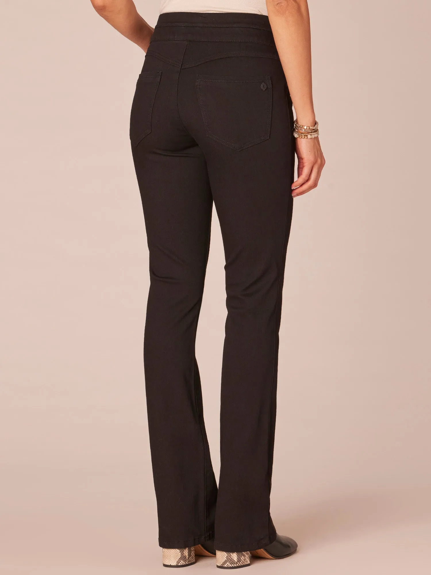 "Ab"solution High Rise Itty Bitty Boot Glider Jeans