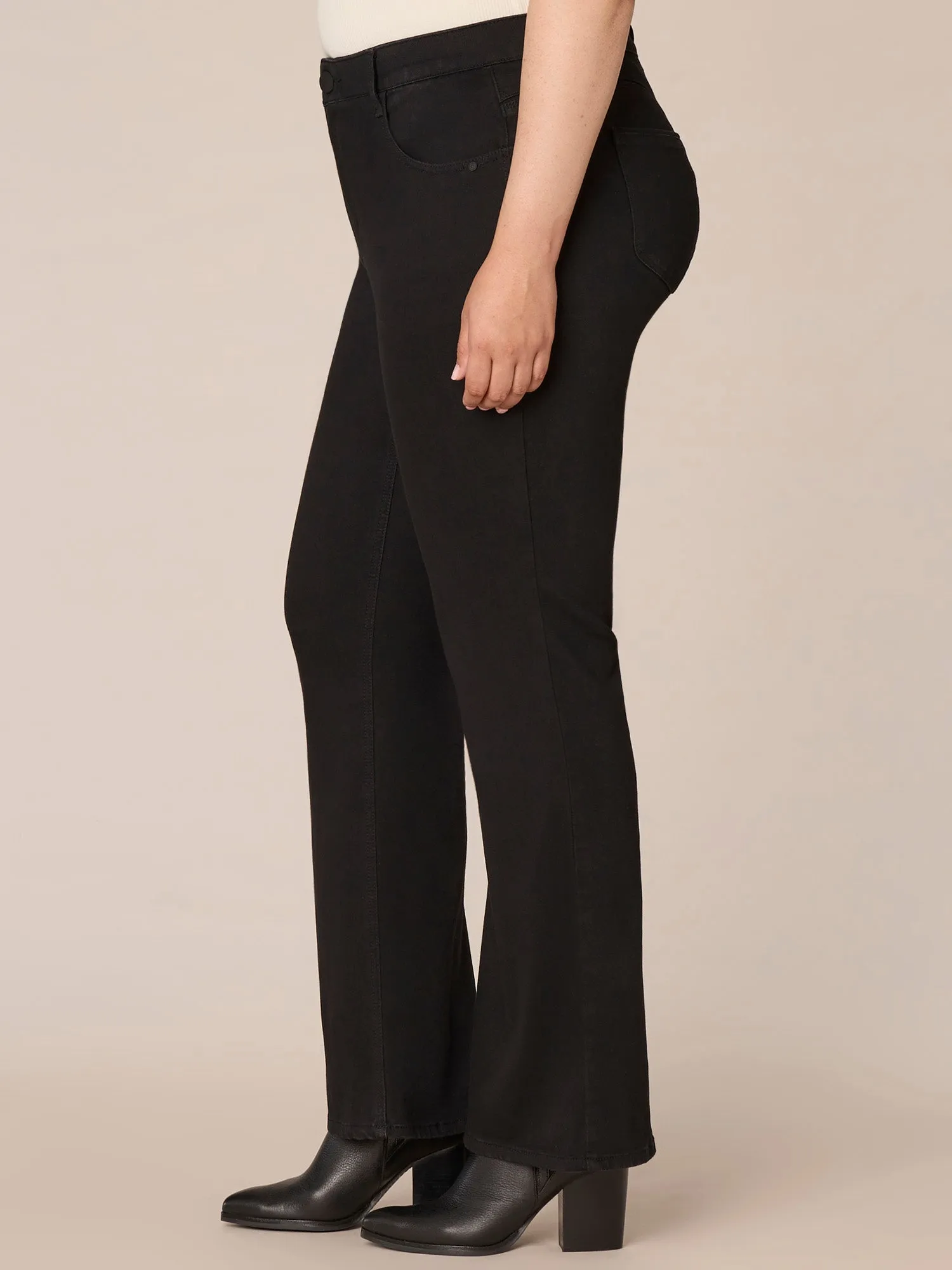 "Ab"solution High Rise Out There Flare Plus Size Jeans