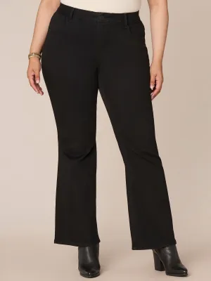 "Ab"solution High Rise Out There Flare Plus Size Jeans
