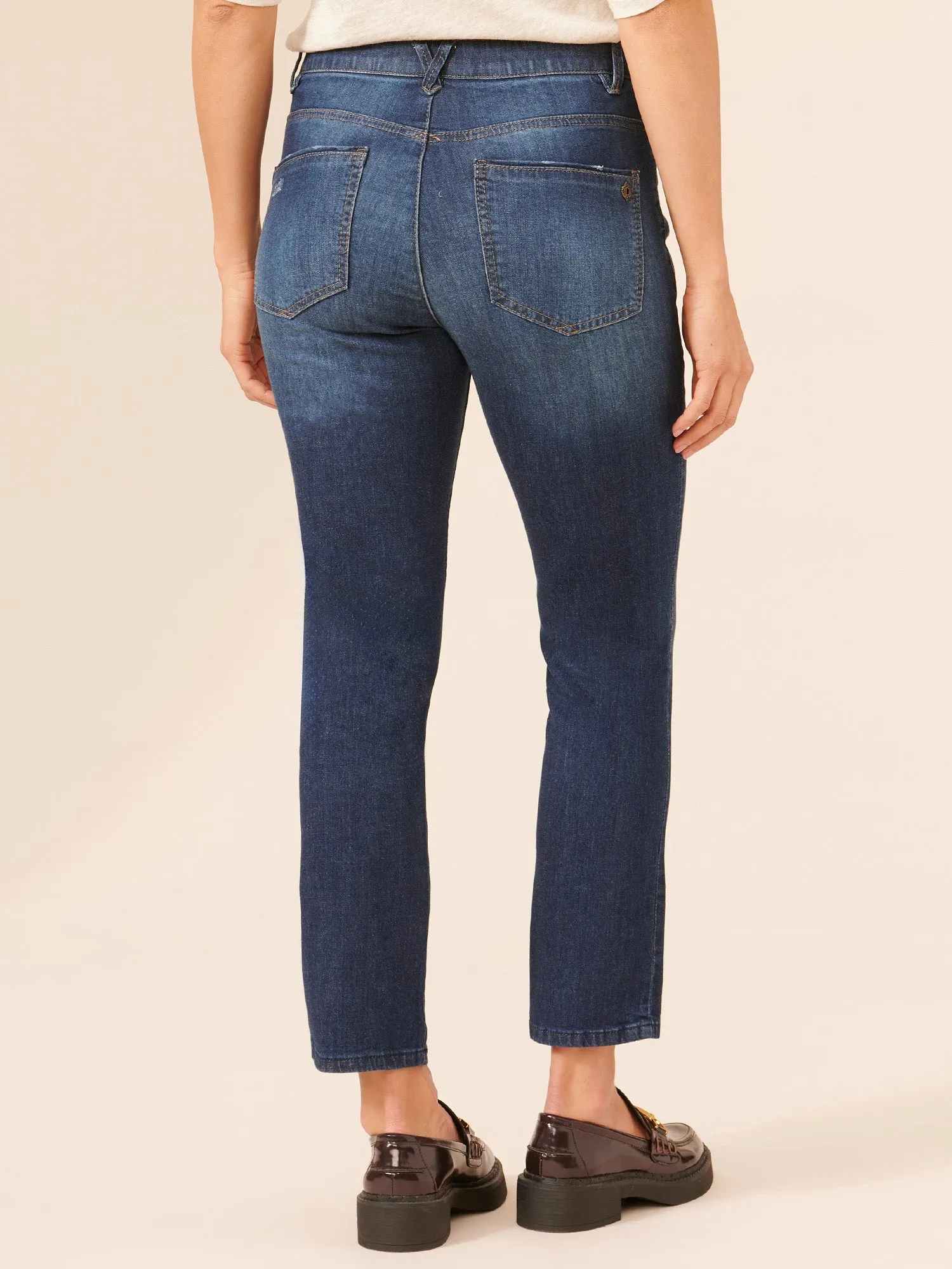 "Ab"solution® High Rise Petite Distressed Skinny Jeans