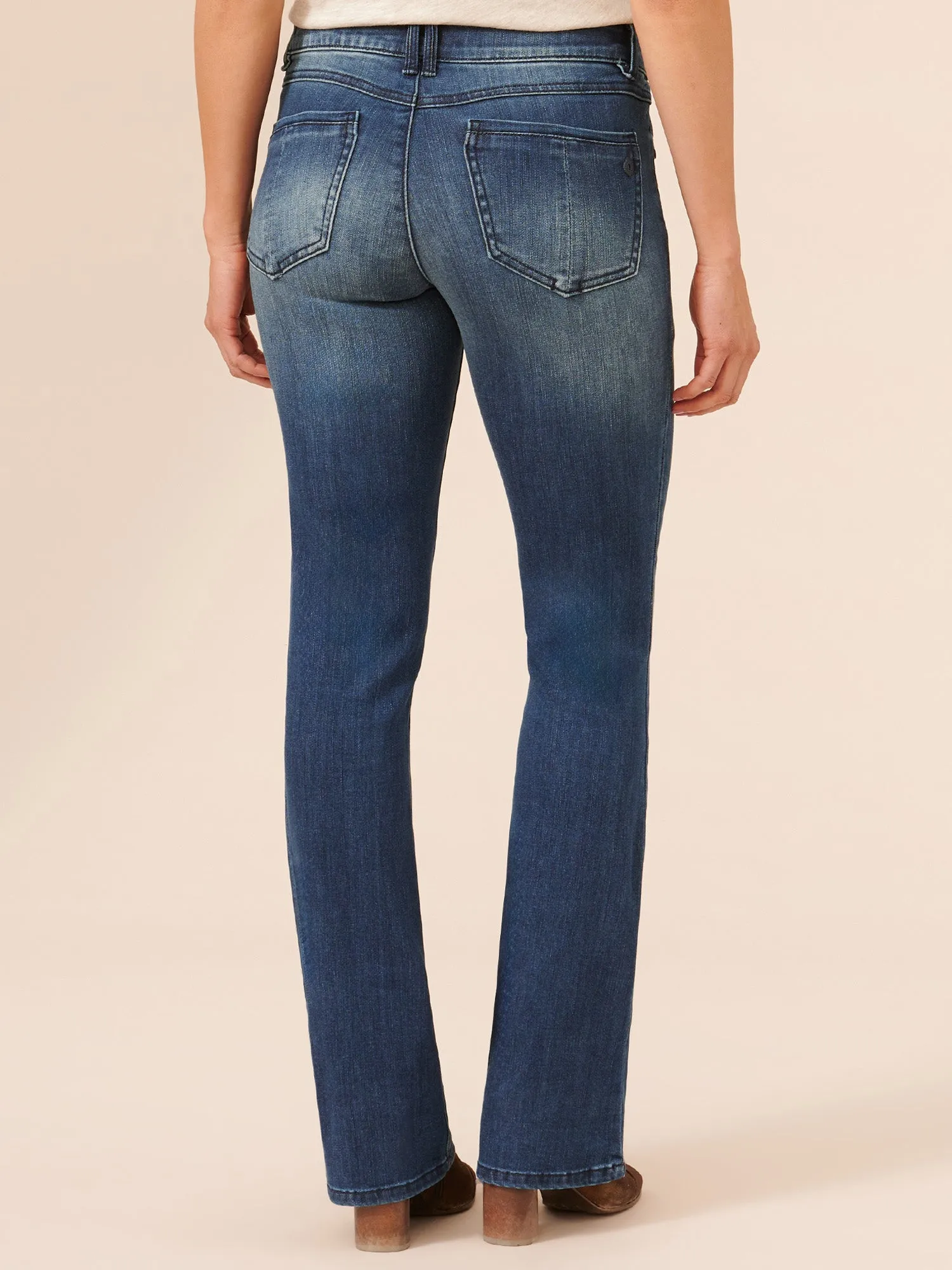 "Ab"solution® Itty Bitty Bootcut Blue Jeans