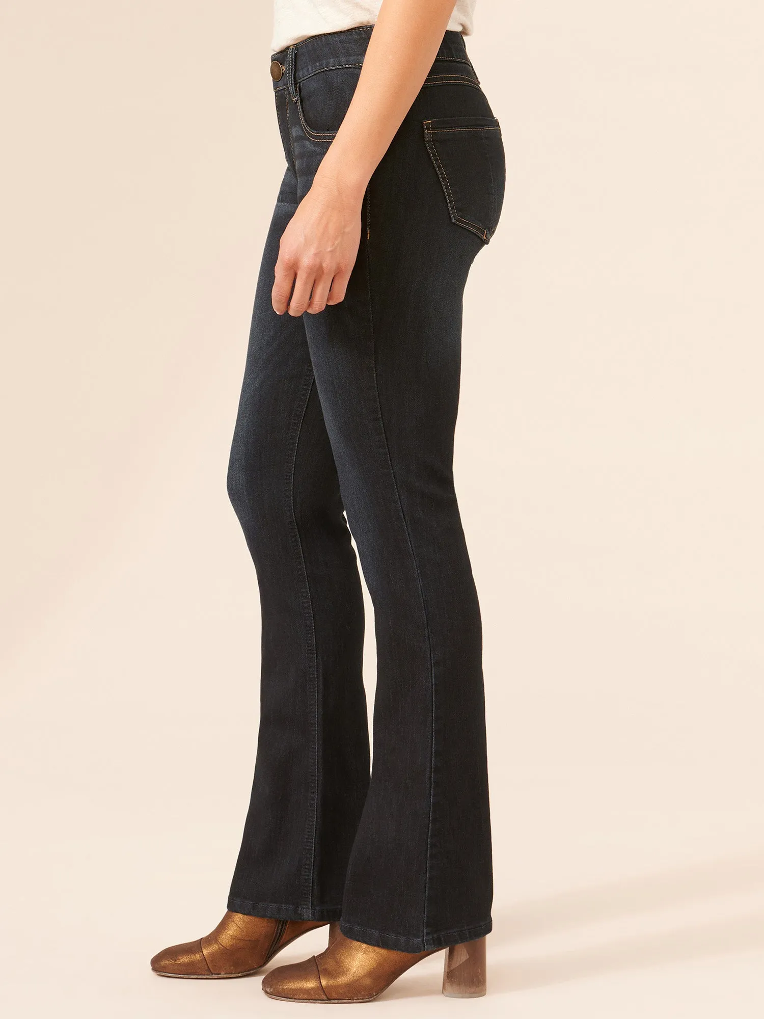 "Ab"solution® Itty Bitty Bootcut Indigo Jeans