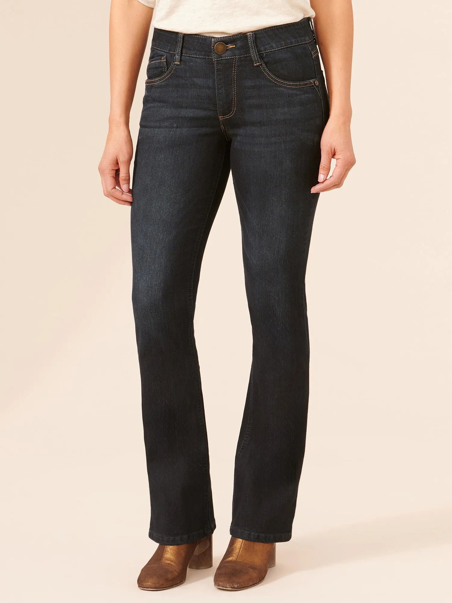 "Ab"solution® Itty Bitty Bootcut Indigo Jeans