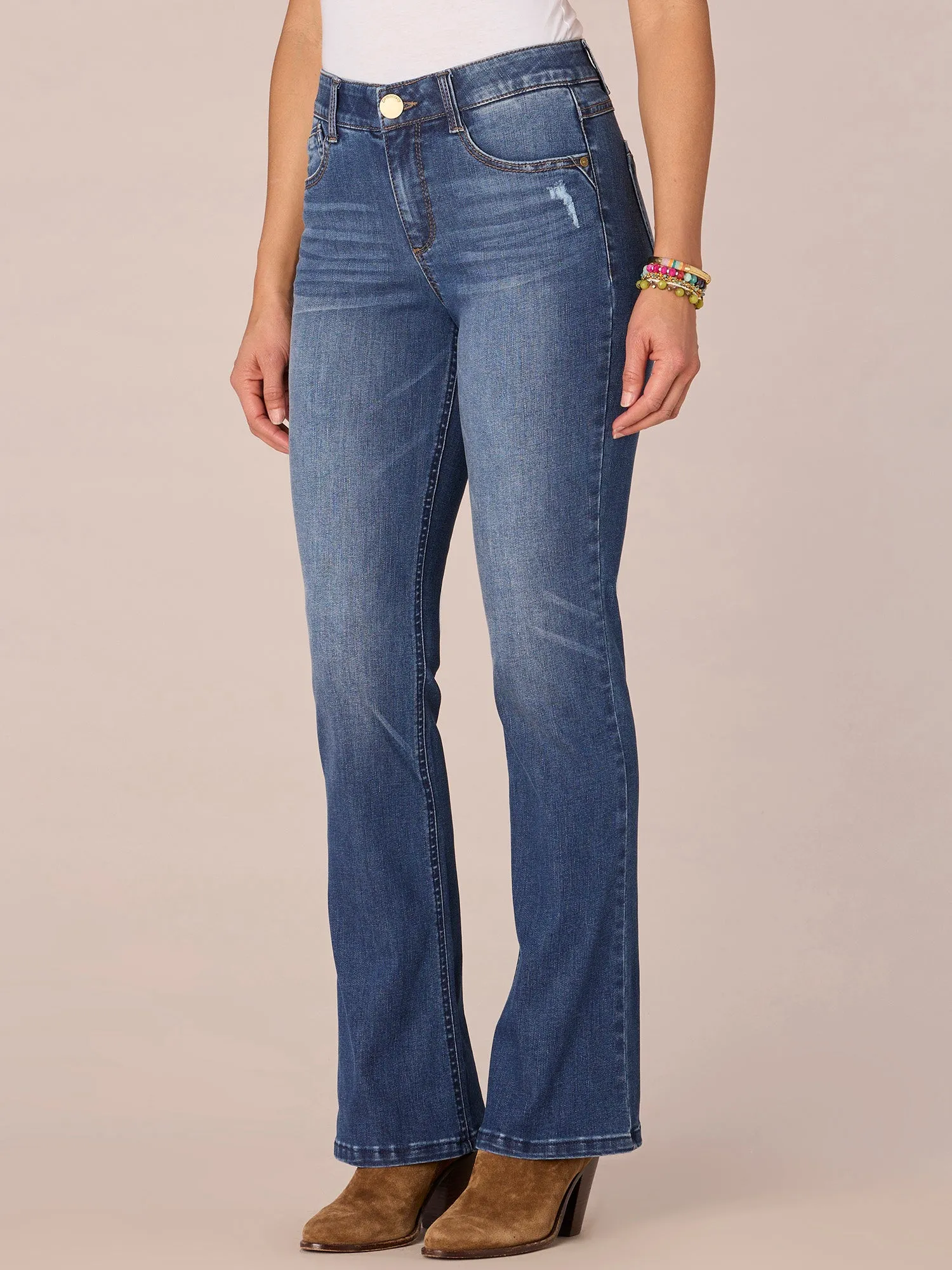 "Ab"solution Mid-Rise Itty Bitty Boot Jeans