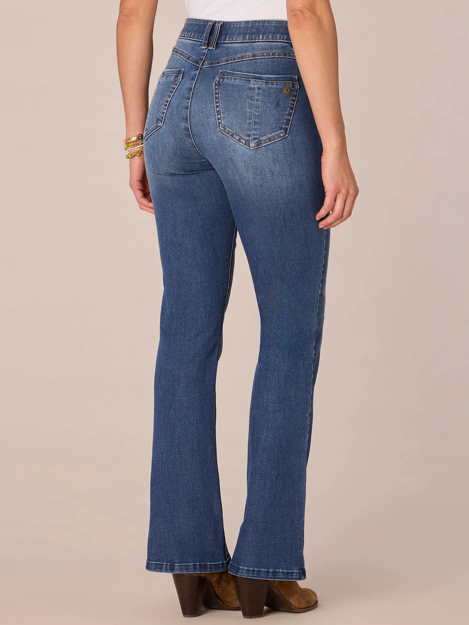 "Ab"solution Mid-Rise Itty Bitty Boot Jeans