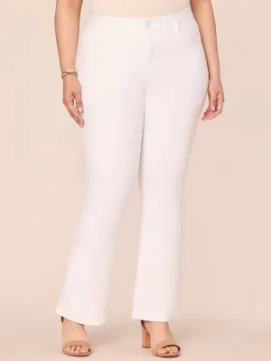 "Ab"solution® White Denim Itty Bitty Bootcut Plus Jeans