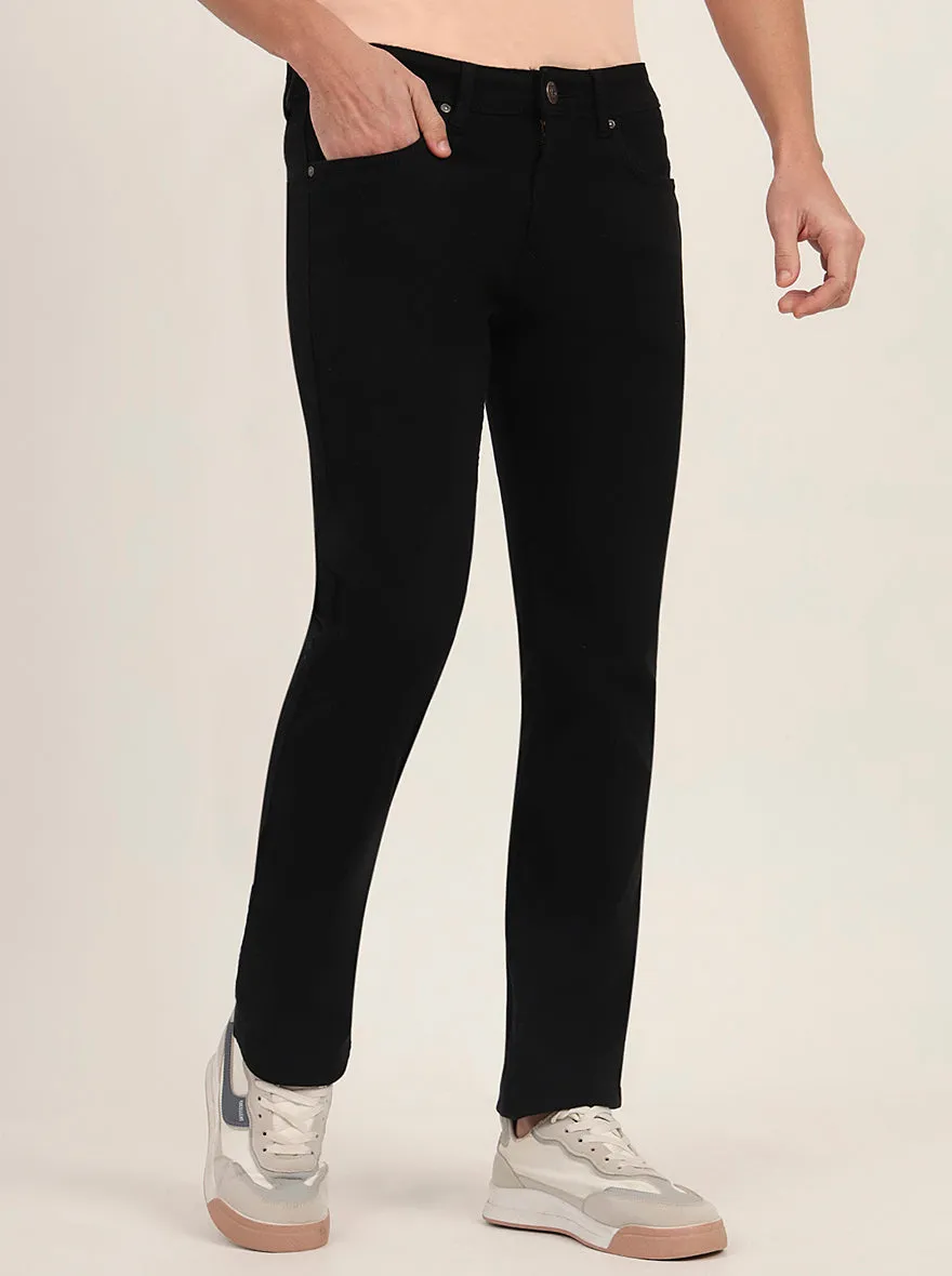 Raw Black Washed Straight Fit Jeans | Greenfibre
