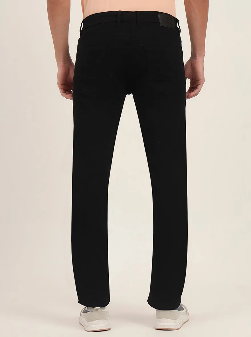 Raw Black Washed Straight Fit Jeans | Greenfibre