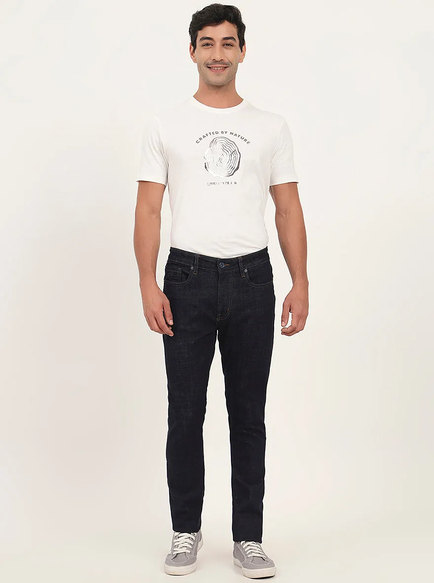 Raw Blue Washed Slim Fit Jeans | JadeBlue