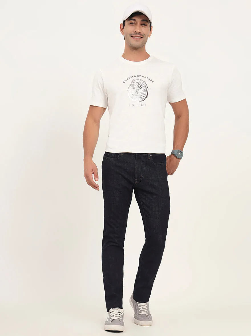 Raw Blue Washed Slim Fit Jeans | JadeBlue