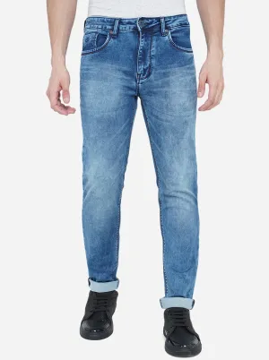 River Blue Washed Straight Fit Jeans | JadeBlue