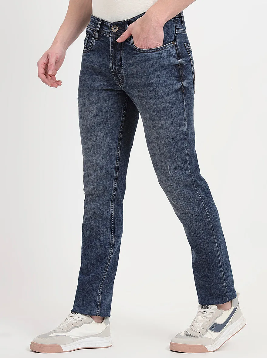 Rivera Blue Washed Slim Fit Jeans | JadeBlue