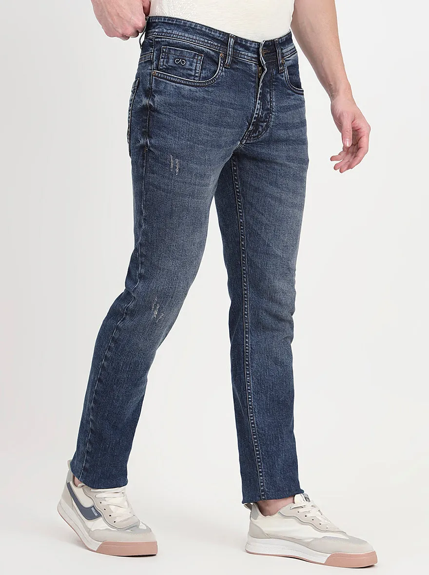 Rivera Blue Washed Slim Fit Jeans | JadeBlue