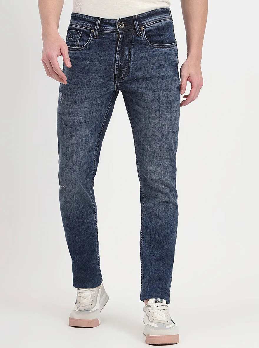 Rivera Blue Washed Slim Fit Jeans | JadeBlue