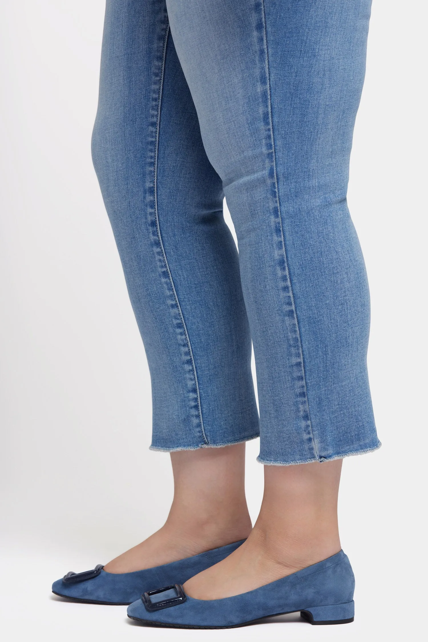Sheri Slim Ankle Jeans In Plus Size - Blue Valley