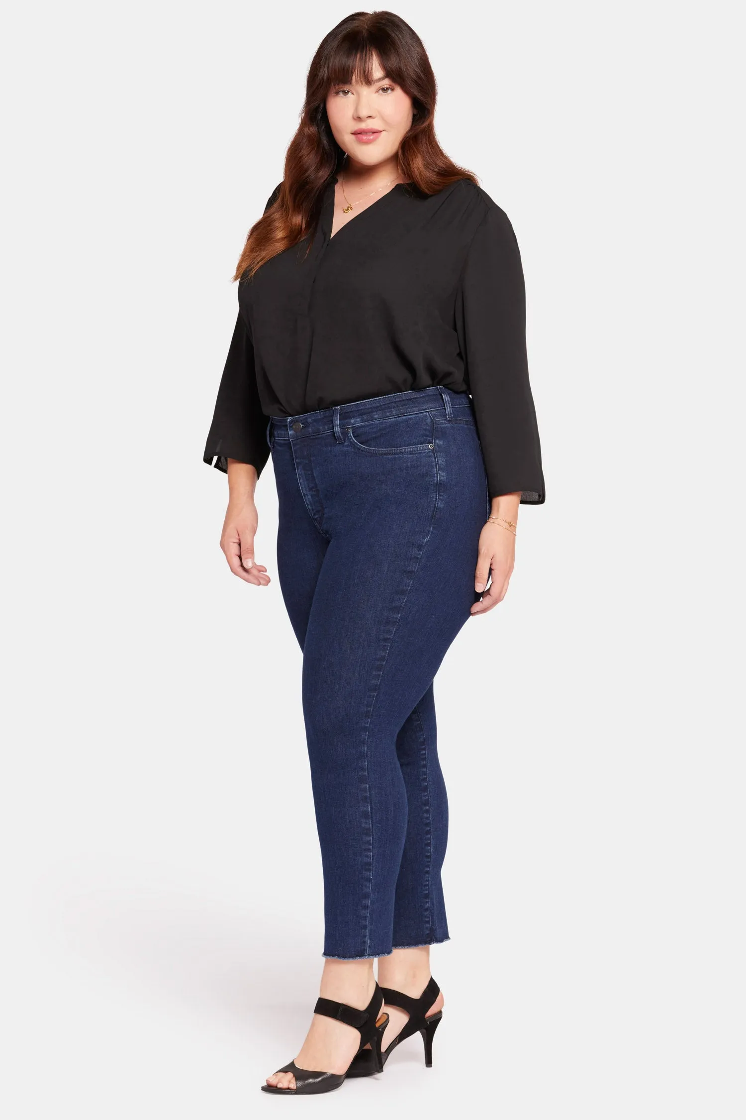 Sheri Slim Ankle Jeans In Plus Size - Mystique