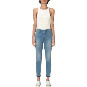 Slim Illusion Womens Raw Hem Denim Skinny Jeans