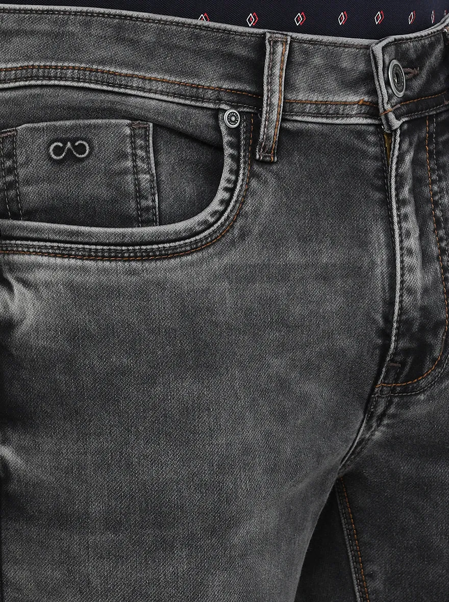 Smoke Grey Washed Slim Fit Jeans | JadeBlue