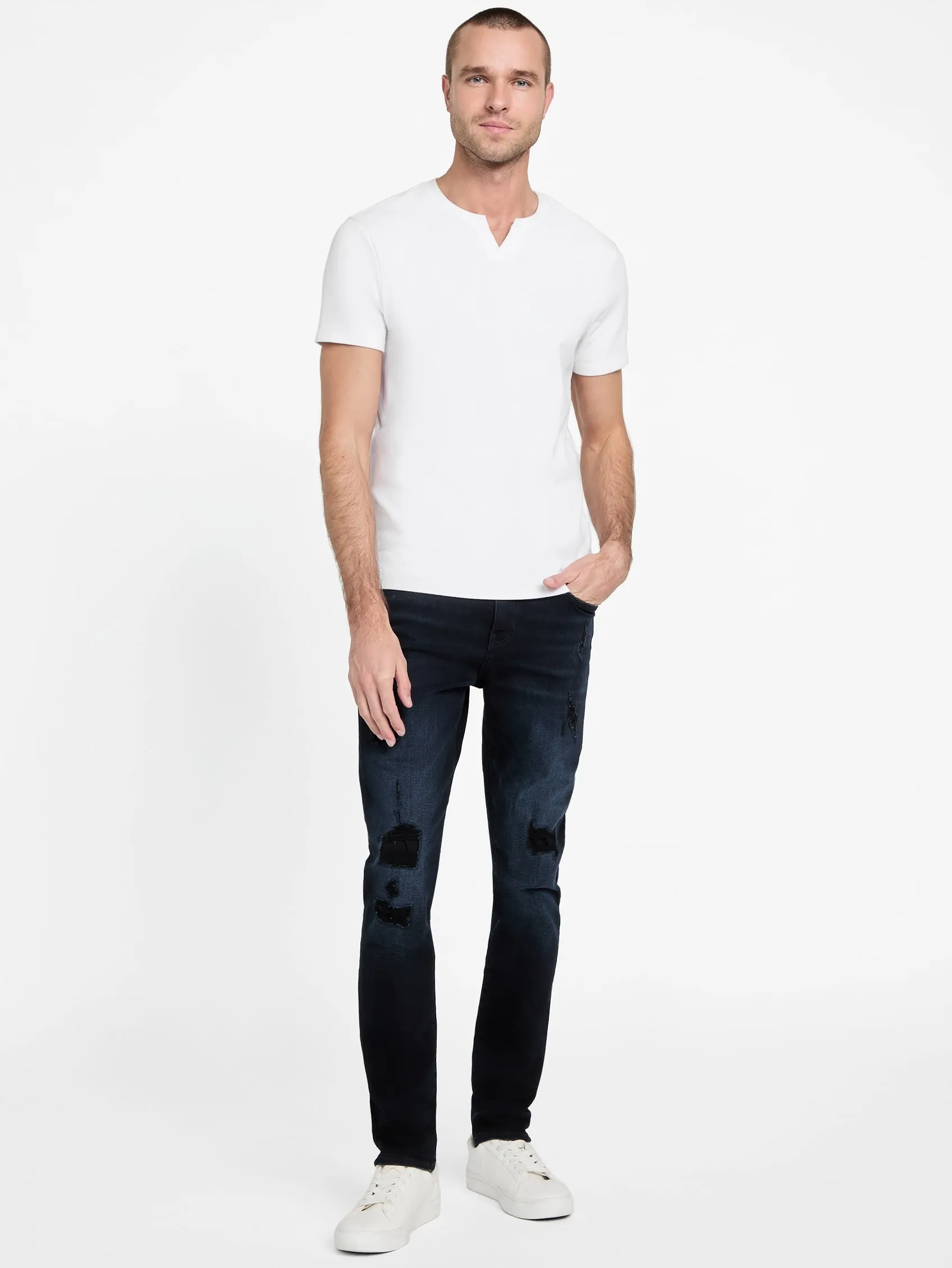 Steward Rip-and-Repair Skinny Jeans