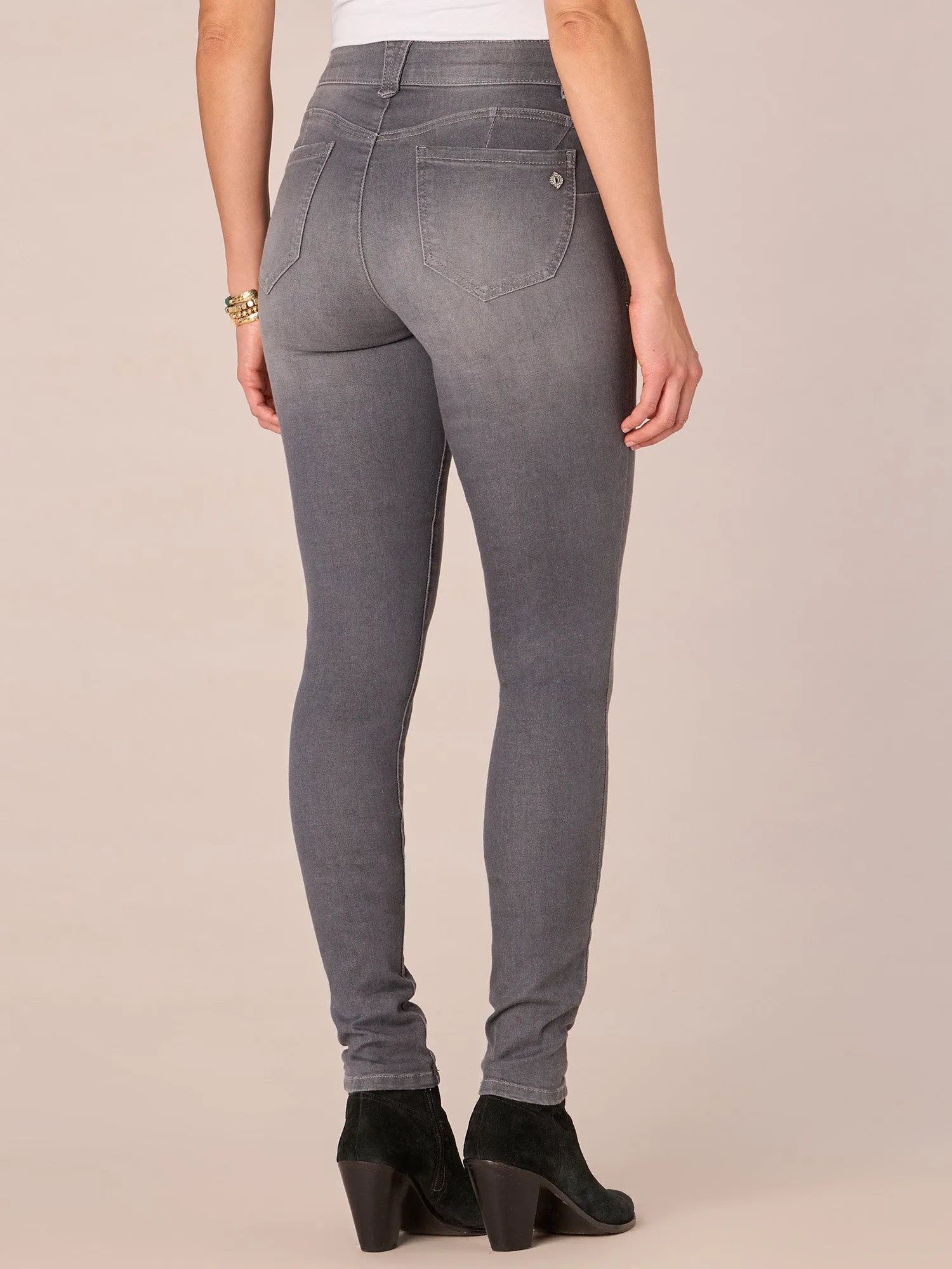 Stretch Gray Denim "Ab"solution® Jegging