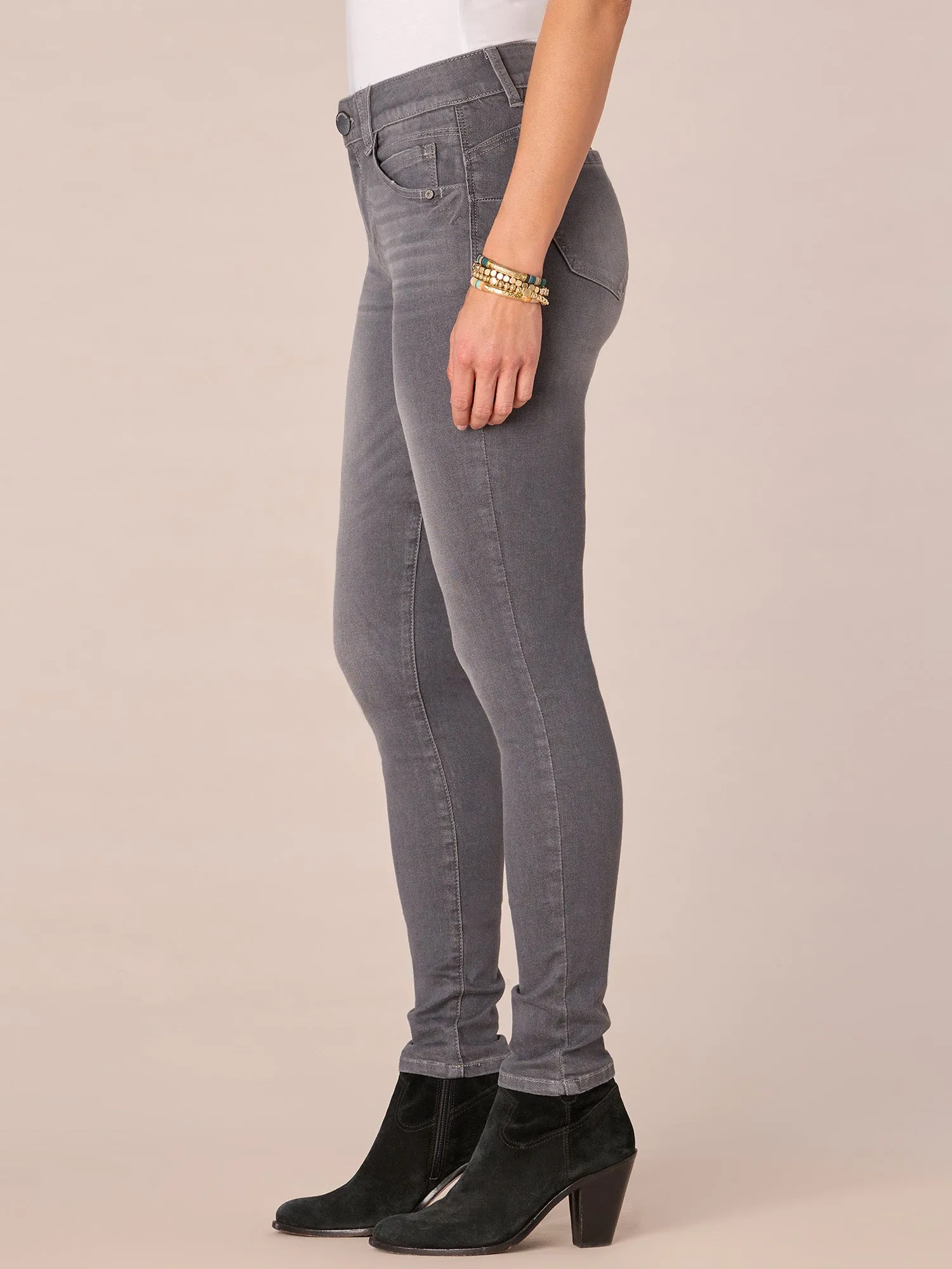 Stretch Gray Denim "Ab"solution® Jegging