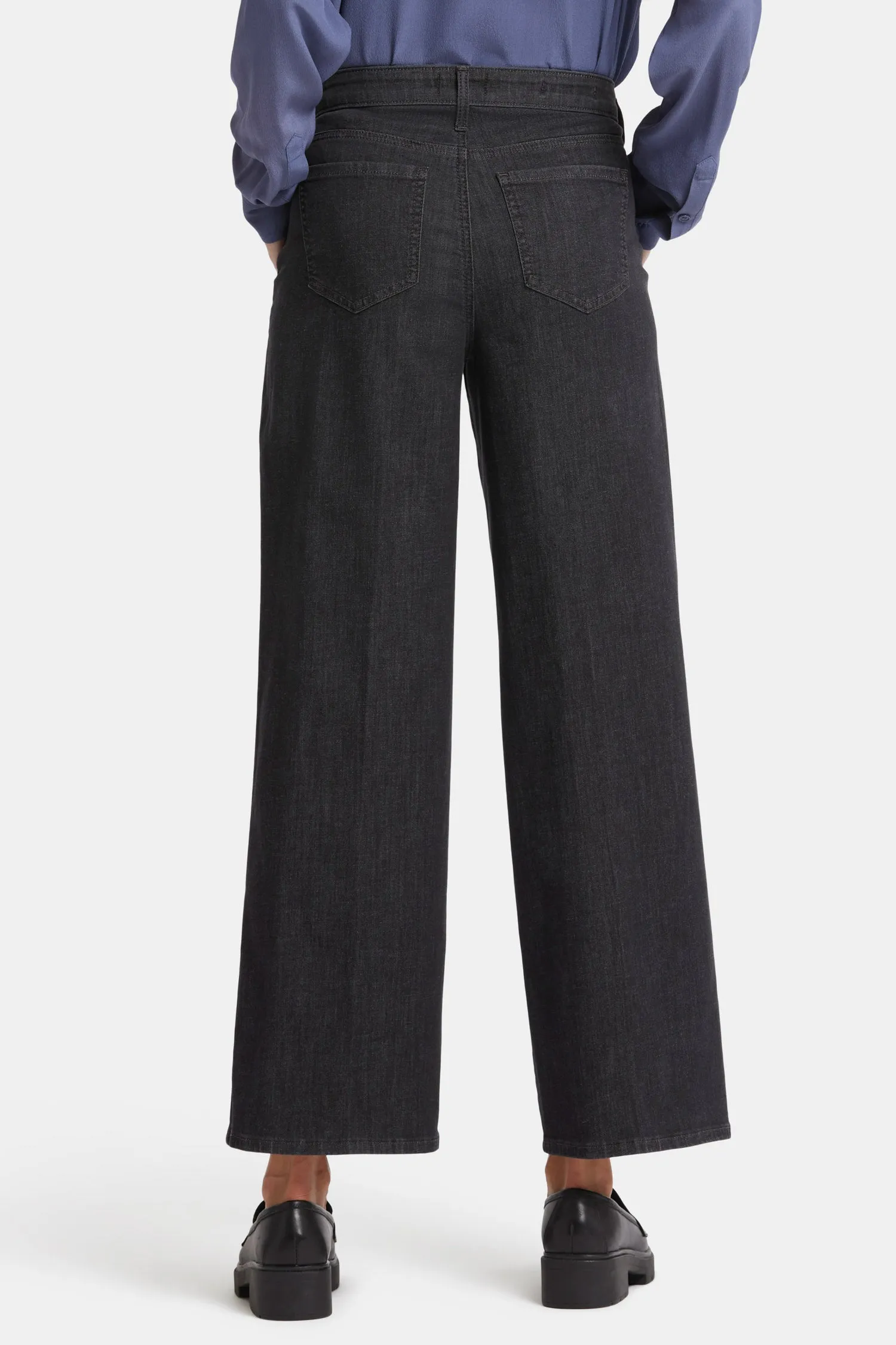 Teresa Wide Leg Ankle Jeans In Petite - Eternity