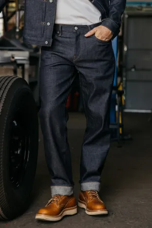 The Barrel Classic Straight - indigo Raw 14oz Selvedge