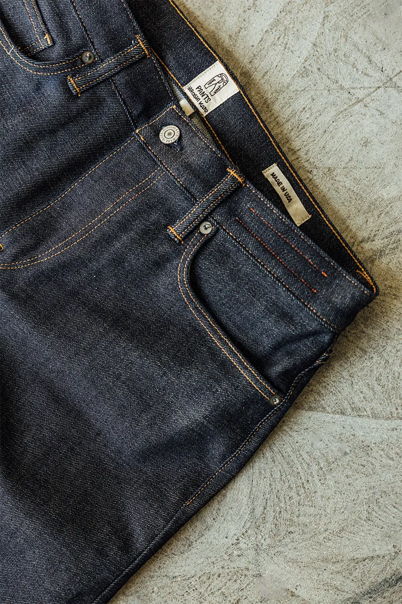 The Barrel Classic Straight - indigo Raw 14oz Selvedge