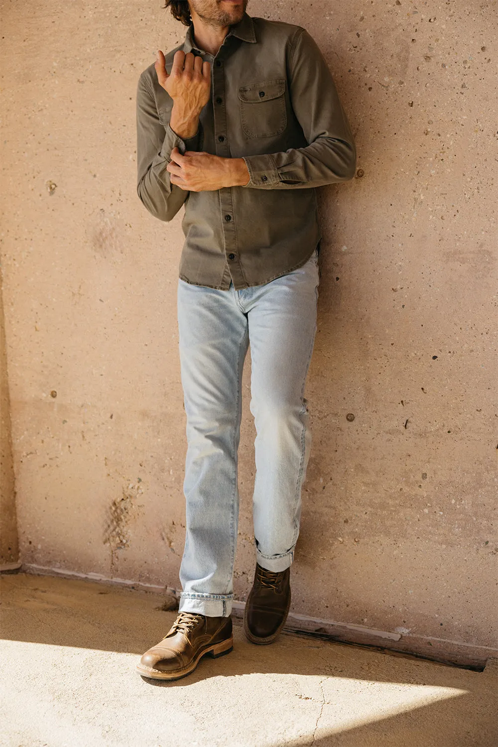 The Hammer Straight Natural Slub Indigo - Huey 12.5oz Selvedge