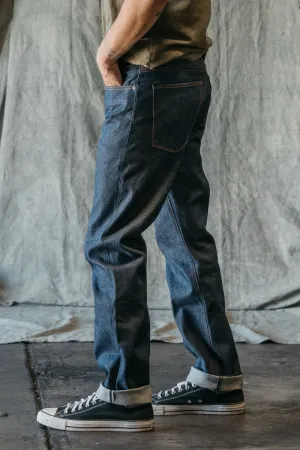 The Hammer Straight Natural Slub Indigo - Raw 12.5oz Selvedge