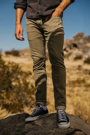 The Scissors Slim Tapered - Sage 10.5oz Selvedge