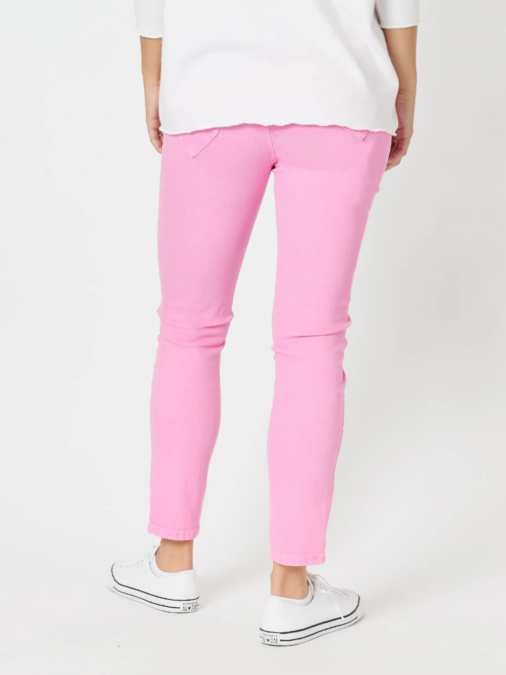 Threadz Taylor Patch Jeans Flamingo