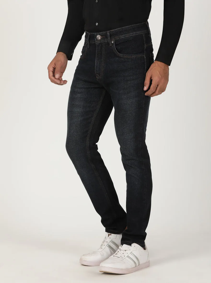 Tinted Ink Blue Washed Urban Fit Jeans | Greenfibre