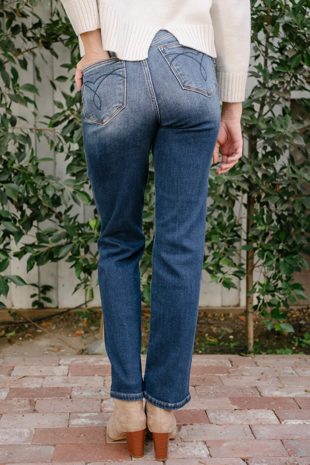 Tracy Vintage Wash Thermal Straight Fit