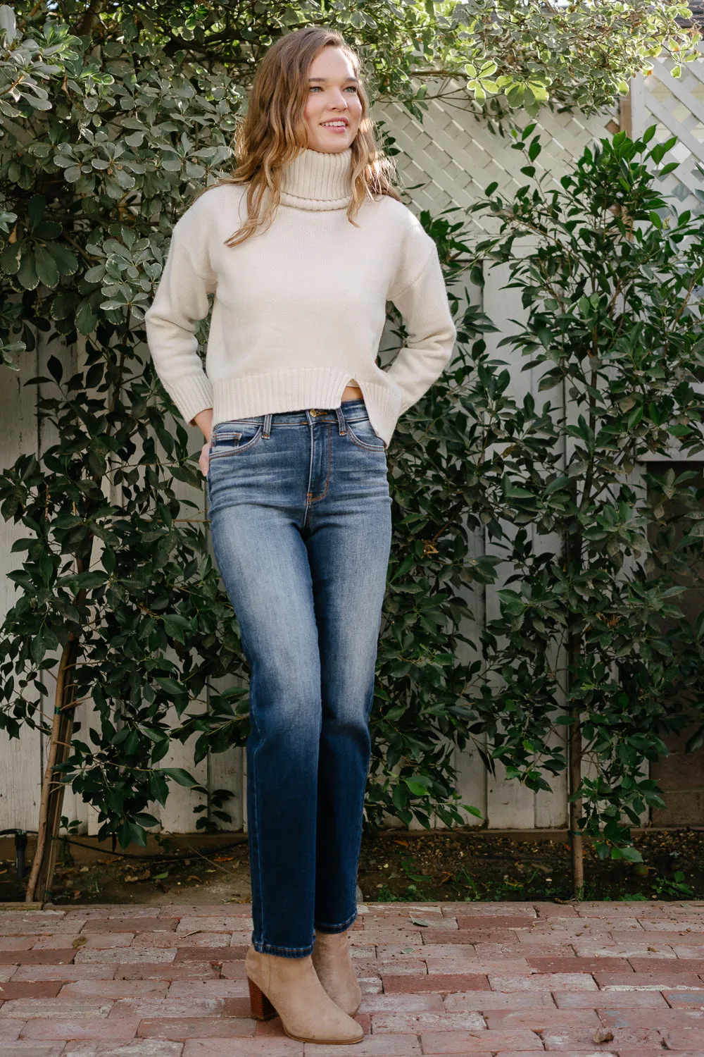 Tracy Vintage Wash Thermal Straight Fit