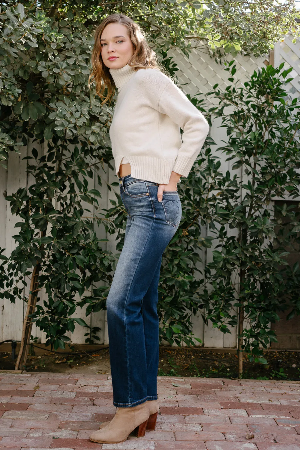 Tracy Vintage Wash Thermal Straight Fit