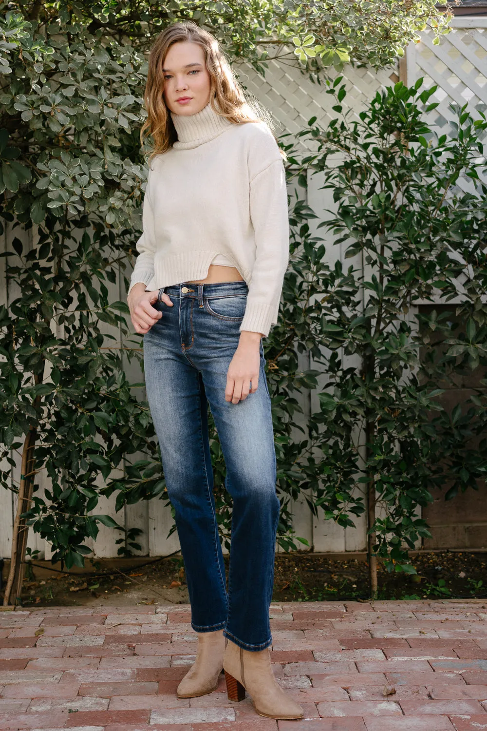 Tracy Vintage Wash Thermal Straight Fit