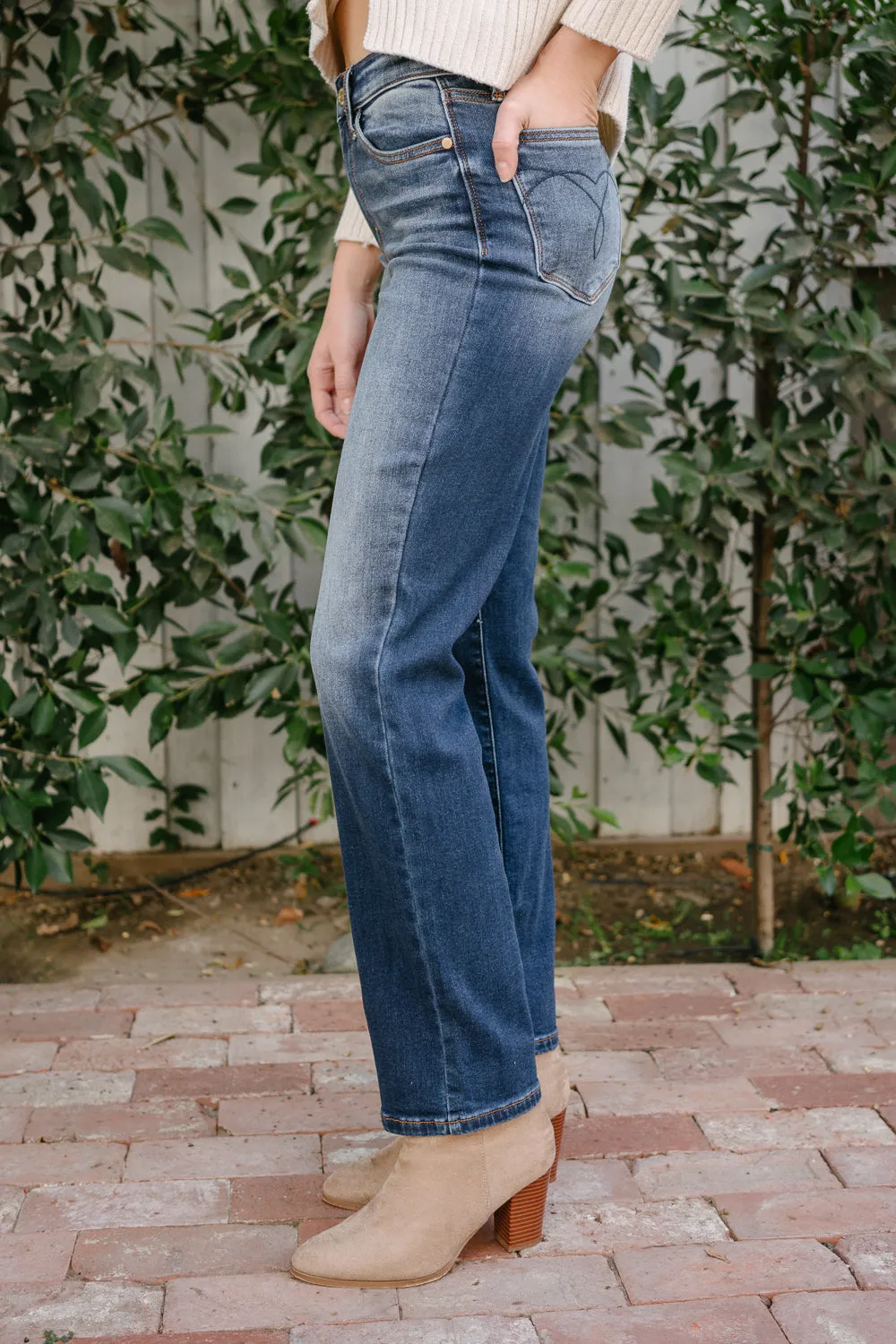 Tracy Vintage Wash Thermal Straight Fit