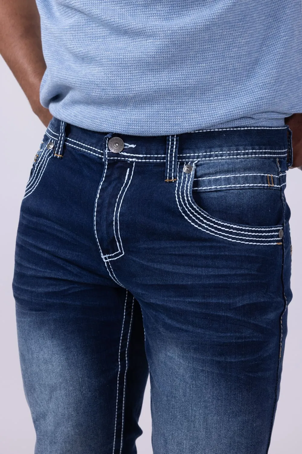 True Luck Livingston Bootcut Stretch Jeans for Men | TL17150055