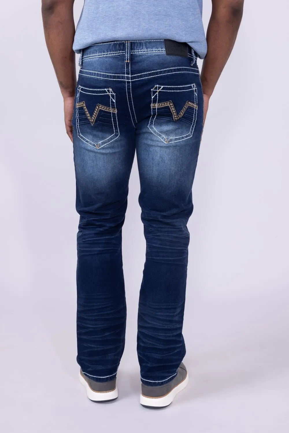 True Luck Livingston Bootcut Stretch Jeans for Men | TL17150055