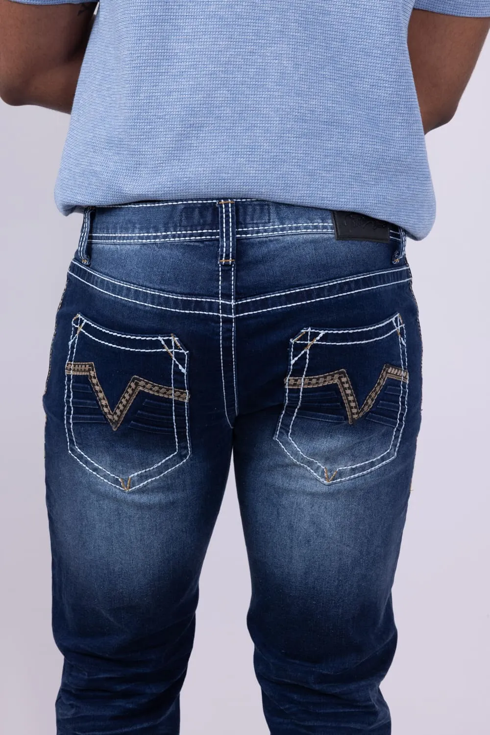 True Luck Livingston Bootcut Stretch Jeans for Men | TL17150055